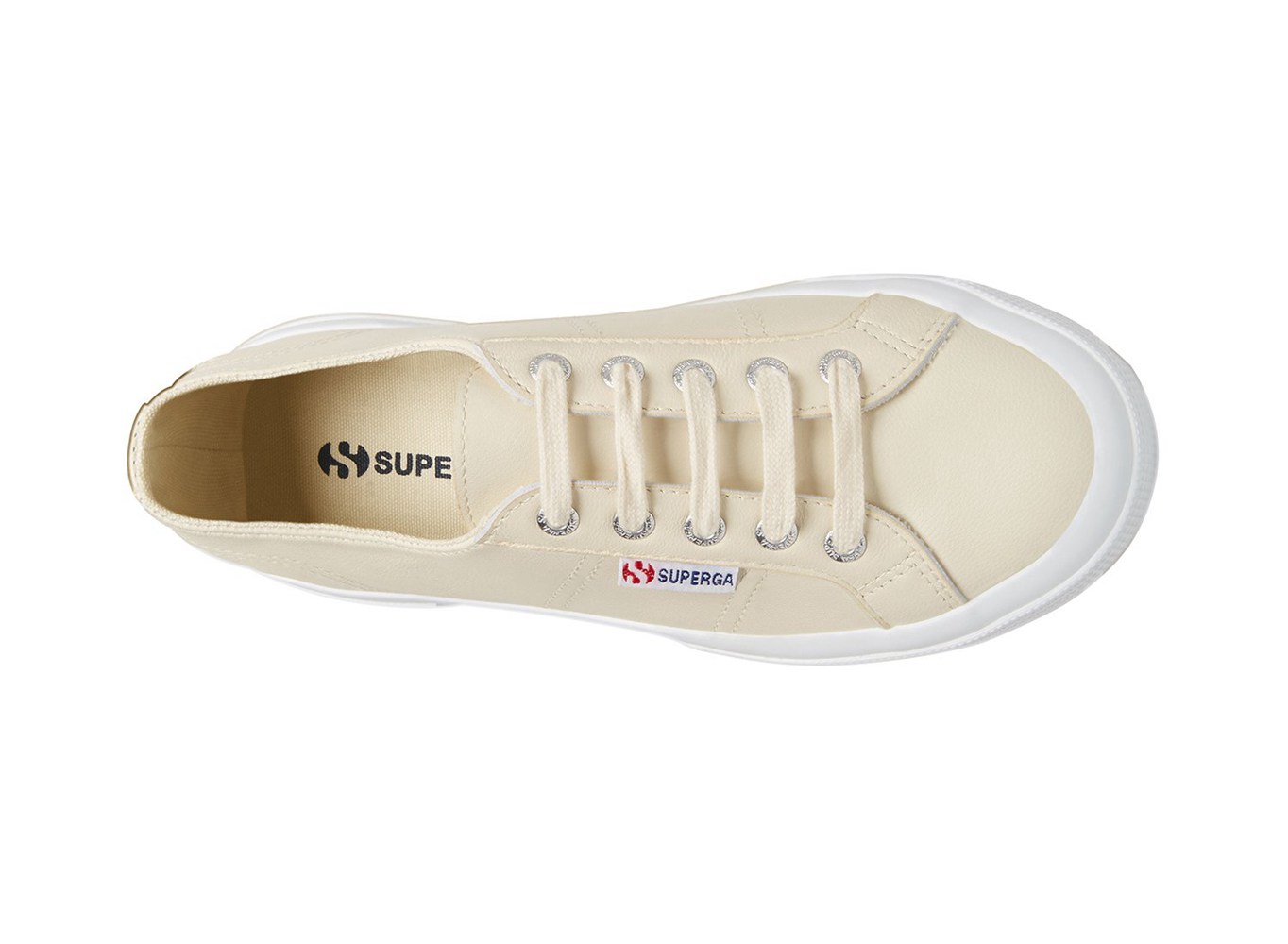 Tenis Feminino Bege - Superga 2750 Naplngcotu Couro - AZOJP-9263